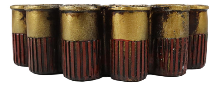 Ebros Gift Rustic Western Shotgun 12 Gauge Bullet Shells Round Cigarette Ashtray Figurine