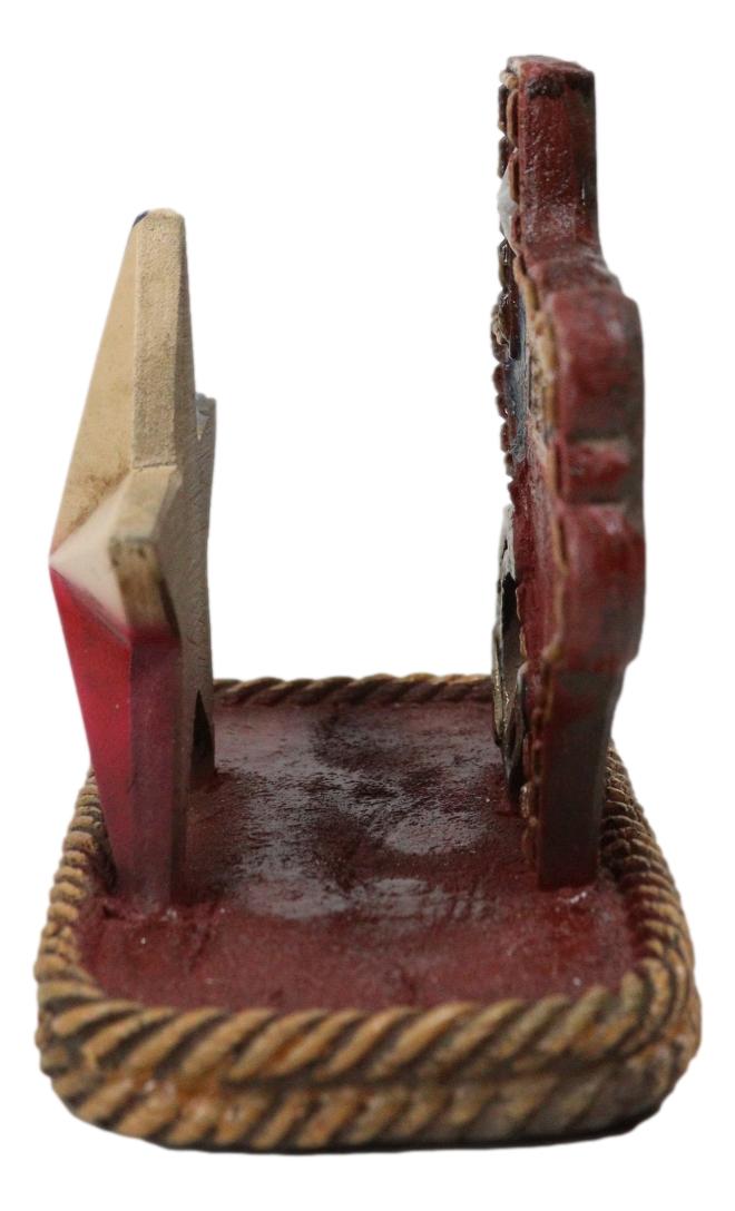 Ebros Gift Rustic Western Star State Of Texas Map Horseshoe Ropes Napkin Or Card Holder