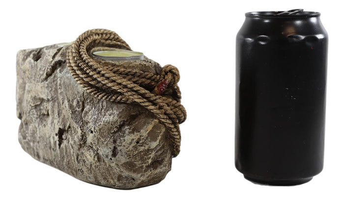 Ebros Gift Rustic Western Stony Cowboy Hat Boot Rope Horseshoe Cross Votive Candles Holder