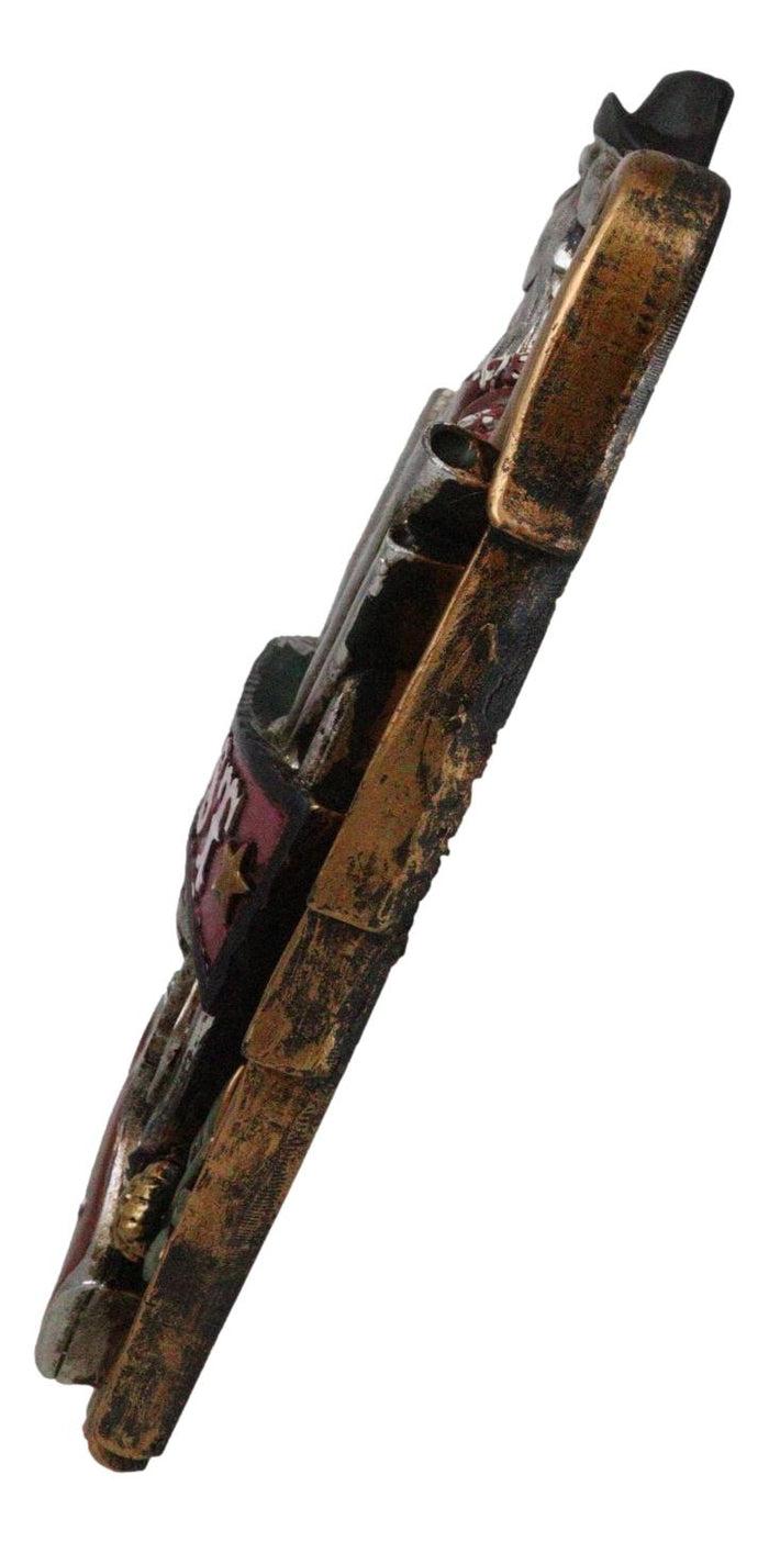 Ebros Gift Rustic Western Wild West Eagle Cowboy With Dual Revolver Pistols Wall Decor