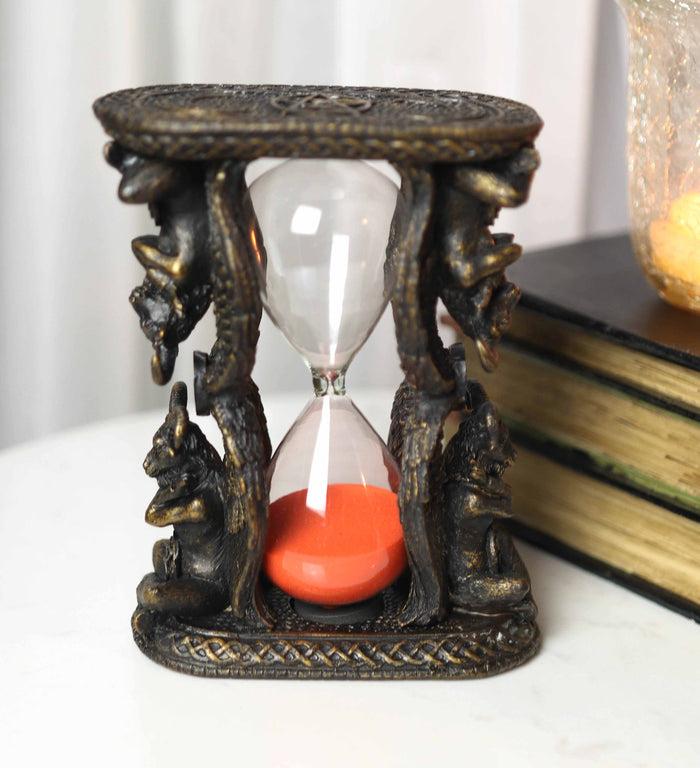 ebros gift Sabbatic Goat of Mendes Winged Baphomet Invertible Sand Timer Statue