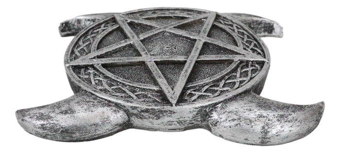 Ebros Gift Sacred Moon Triple Goddess Pentagram With Celtic Knotwork Incense Stick Holder
