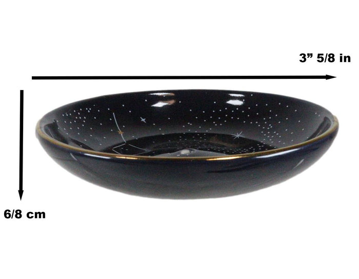 Ebros Gift Sacred Symbol Astrology Constellation Moon And Stars Incense Holder Trinket Dish