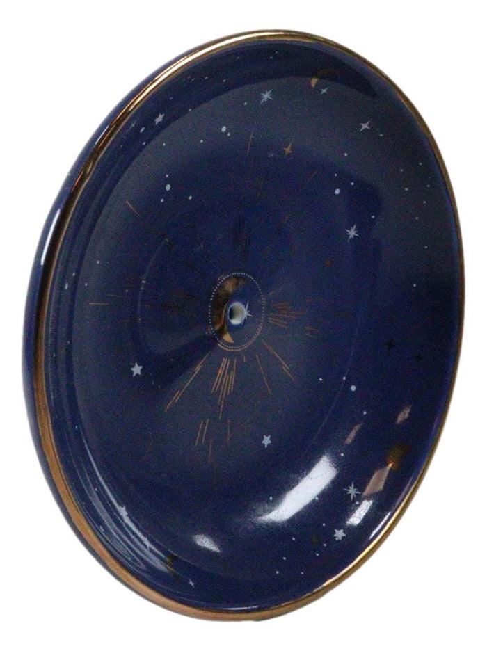 Ebros Gift Sacred Symbol Astrology Starry Sky Moon And Stars Incense Holder Trinket Dish