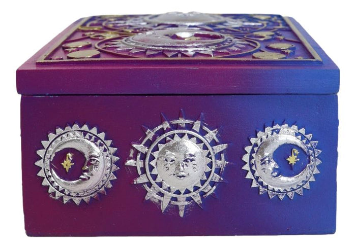 Ebros Gift Sacred Symbols Celestial Astrology Sun And Moon Tarot Cards Decorative Box