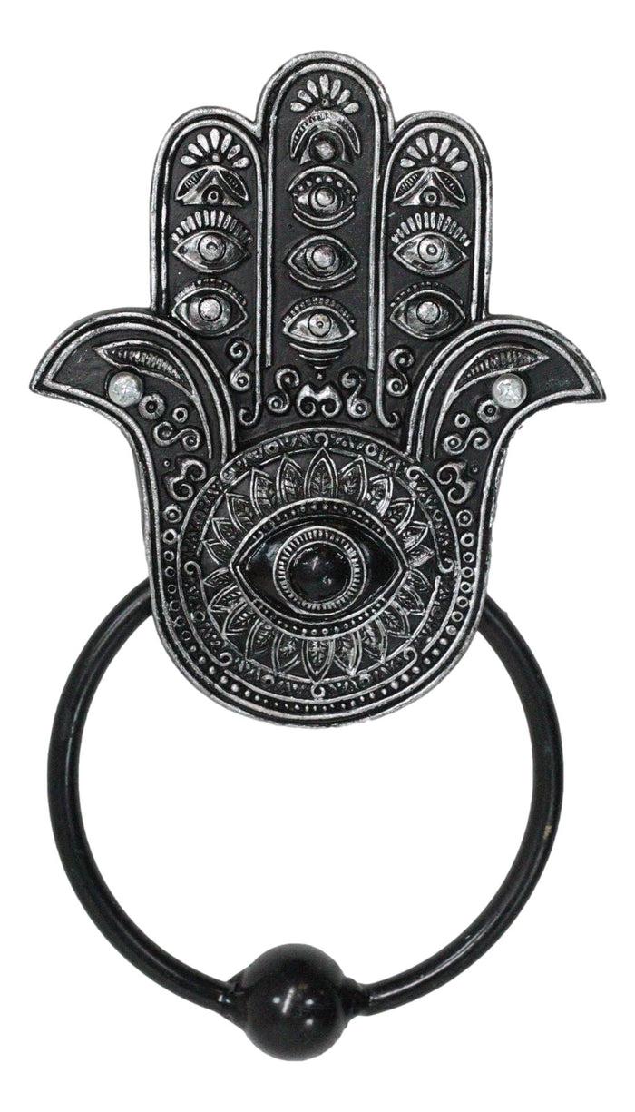 ebros gift Sacred Symbols Hand of God Hamsa Palm with Evil Eye Decorative Door Knocker