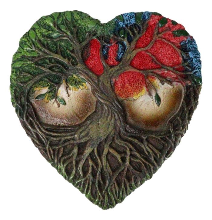 ebros gift Sacred Tree of Life Yggdrasil With Dendritic Roots Colorful Heart Trinket Box