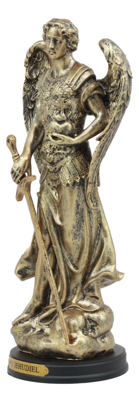 Ebros Gift Saint Jegudiel Jehudiel Archangel Statue Patron Of Spiritual Endeavors 8"Tall