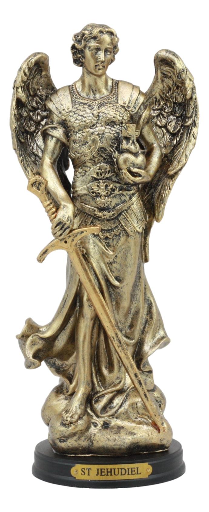 Ebros Gift Saint Jegudiel Jehudiel Archangel Statue Patron Of Spiritual Endeavors 8"Tall