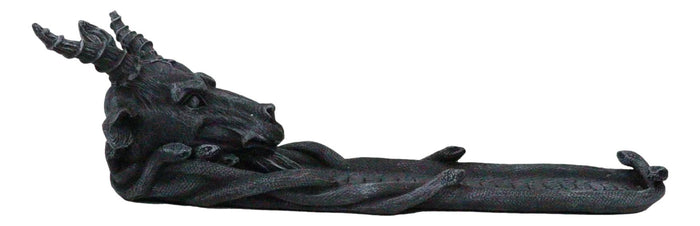 Ebros Gift Samael Lilith Sabbatic Goat Baphomet Pentagram Sigil Incense Burner Figurine