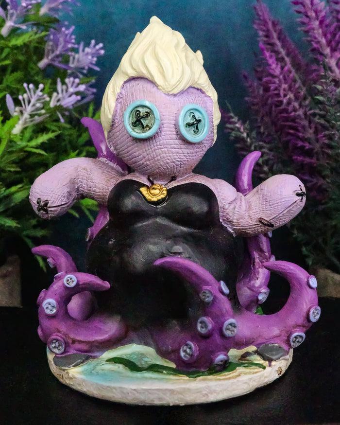ebros gift Sea Octopus Witch Ursula Pinheadz Halloween Monster In Voodoo Stitches Figurine