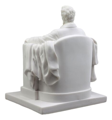 Ebros Gift Seated Abraham Lincoln Figurine 5" Tall Lincoln Memorial Washington Sculpture