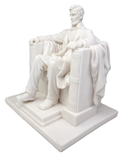 Ebros Gift Seated Abraham Lincoln Figurine 8" H Lincoln Memorial Sculpture 16th President