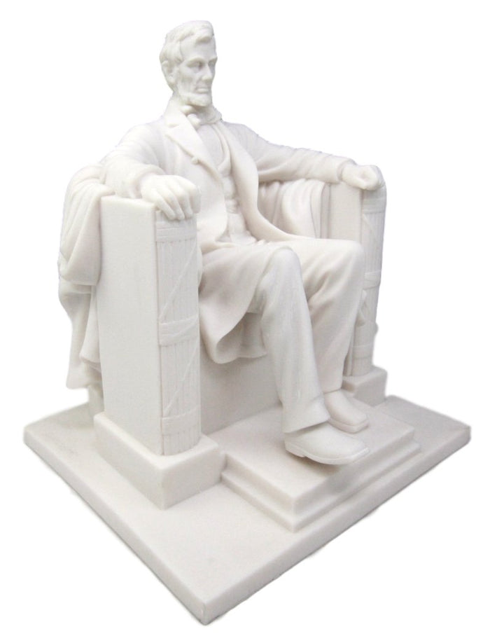 Ebros Gift Seated Abraham Lincoln Figurine 8" H Lincoln Memorial Sculpture 16th President