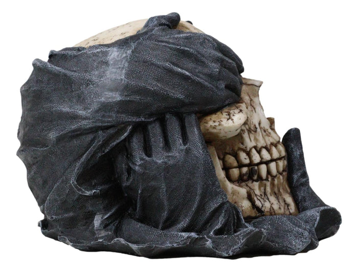 Ebros Gift See Hear Speak No Evil Skull Deathly Gallows Gothic Grim Pantomime Figurine