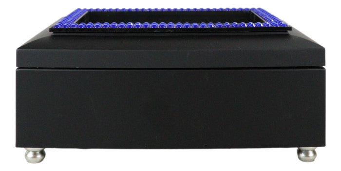 Ebros Gift September Month Peridot Birthstone Patience Daintiness Black Musical Trinket Box