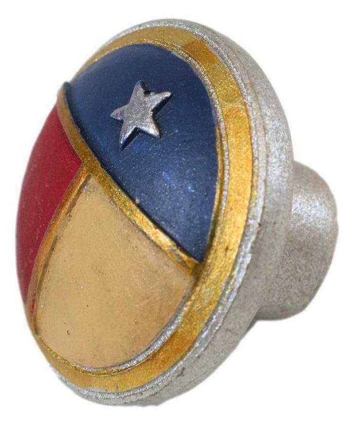 Ebros Gift Set Of 18 Patriotic Western Rustic Texas Lone Star Flag Cabinet Door Pull Knobs