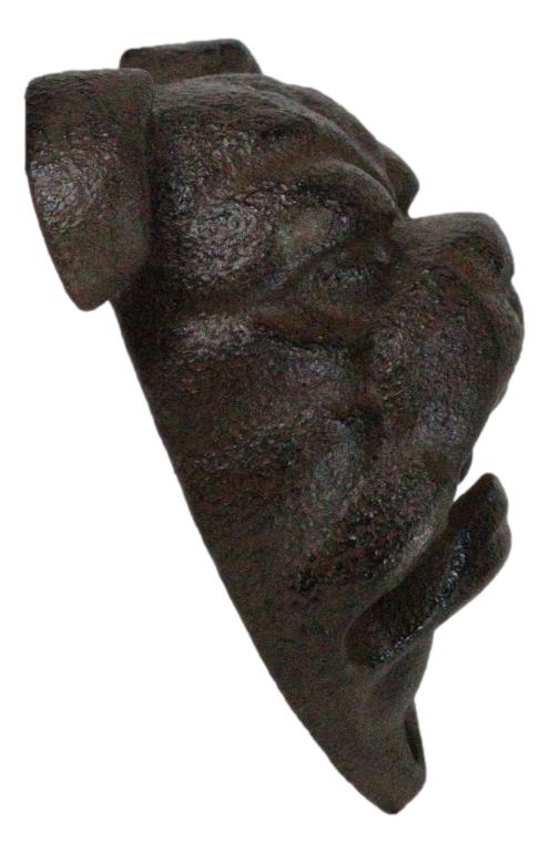 Ebros Gift Set Of 2 Cast Iron Western Rustic Canine Dog Bulldog Wall Beer Bottle Opener