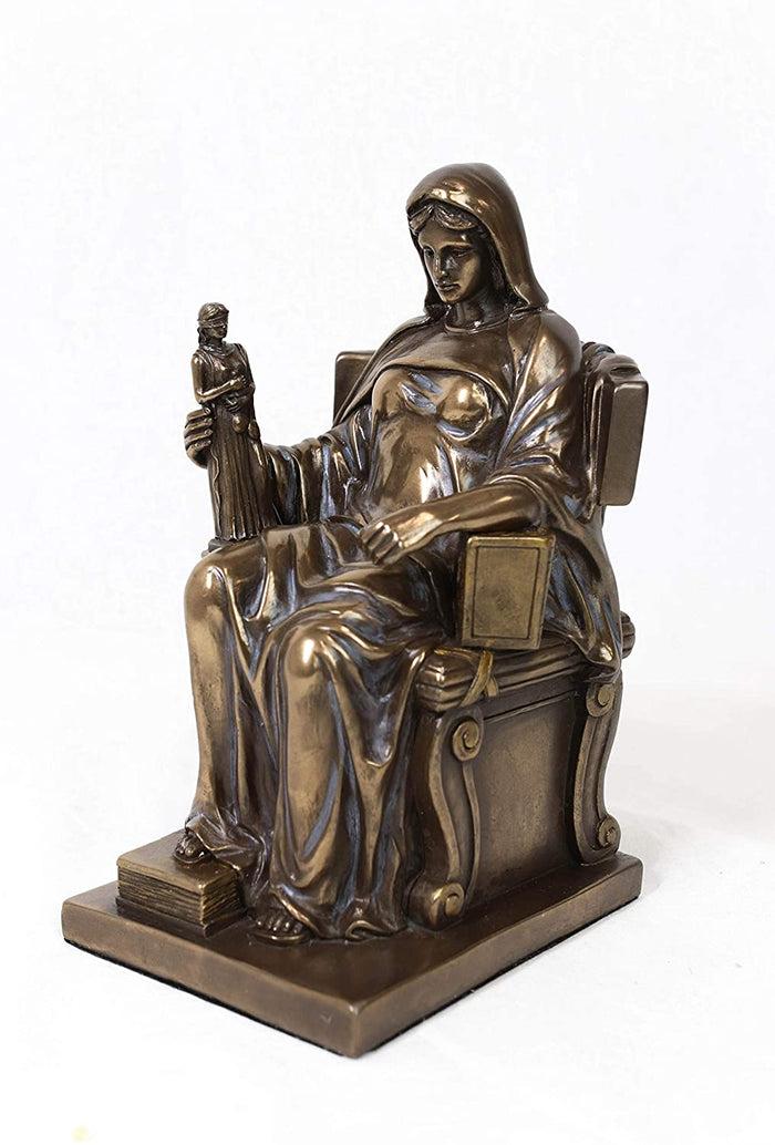 Ebros Gift Set Of 2 Contemplation Of Justice And Authority Of Law LEX Figurine Book Ends