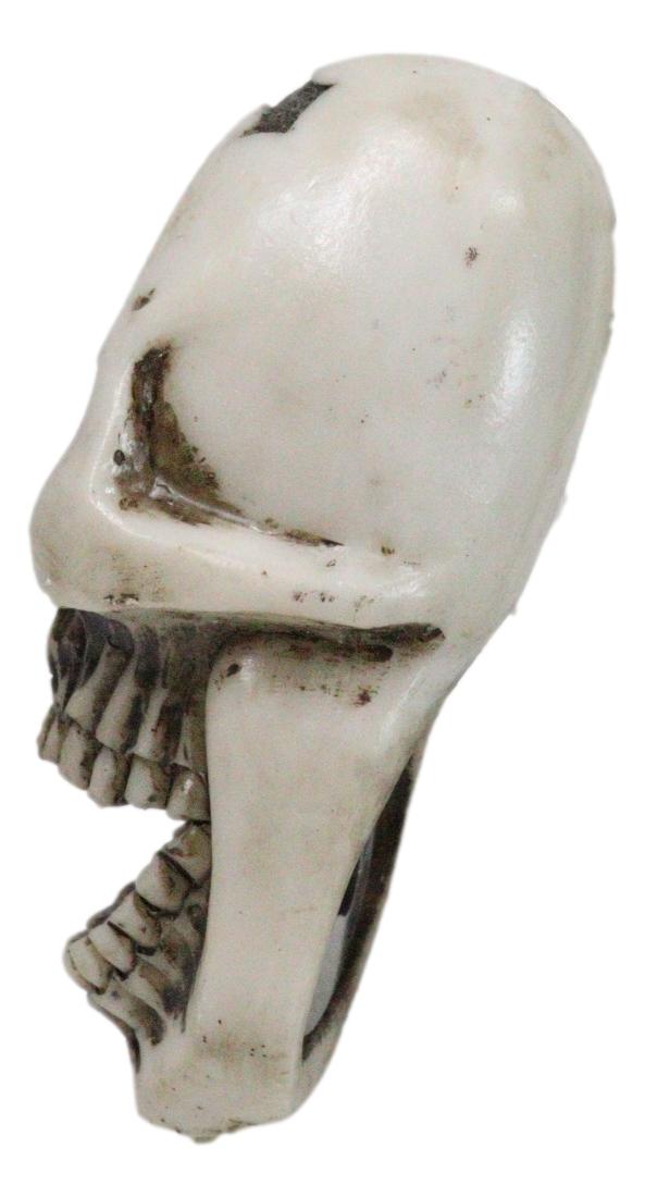 Ebros Gift Set Of 2 Gothic Graveyard Evil Grinning Skull With Goth Cross Hand Bottle Opener