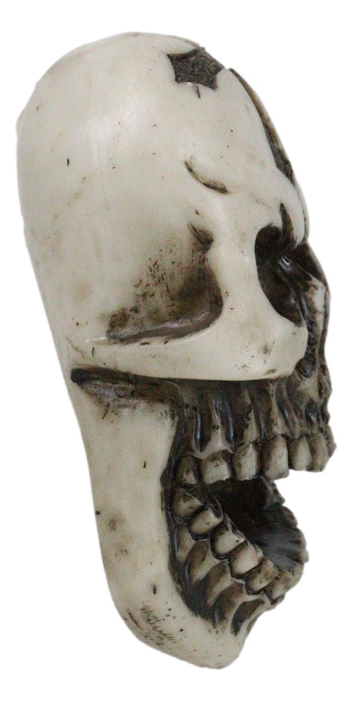 Ebros Gift Set Of 2 Gothic Graveyard Evil Grinning Skull With Goth Cross Hand Bottle Opener