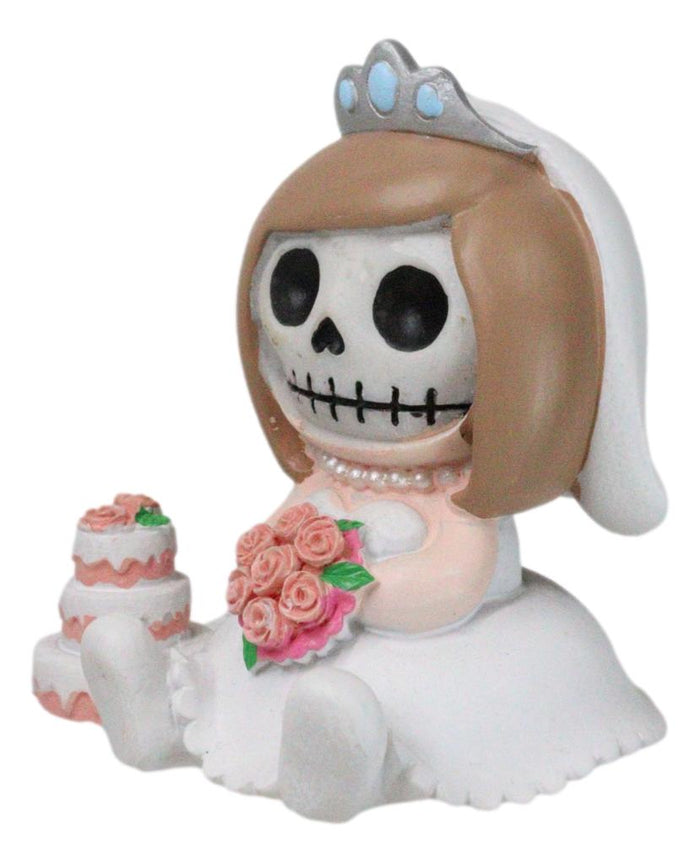 Ebros Gift Set Of 2 Mr And Mrs Furrybones Bride Groom Wedding Skeleton Furrybones Figurines