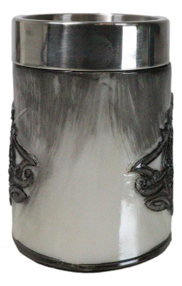 Ebros Gift Set Of 2 Norse Mythology Viking Wolf Fenrir Enemy Of The Gods Shot Glasses