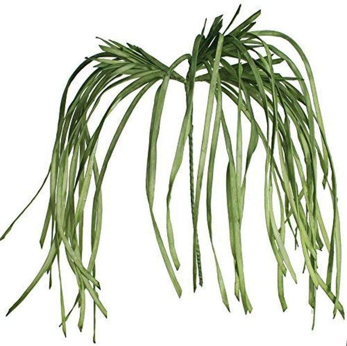 ebros gift Set of 2 Realistic Artificial Botanica Long Cascading Green Foliage Leaf Stems