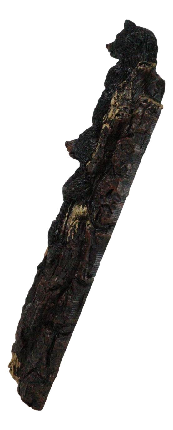 Ebros Gift Set Of 2 Rustic Forest Black Bears Climbing Tree Single Toggle Switch Covers