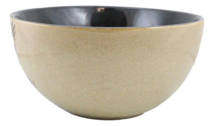 Ebros Gift Set Of 2 Rustic Western Patriotic Bald Eagle Ceramic Pasta Salad Soup Bowls 21oz