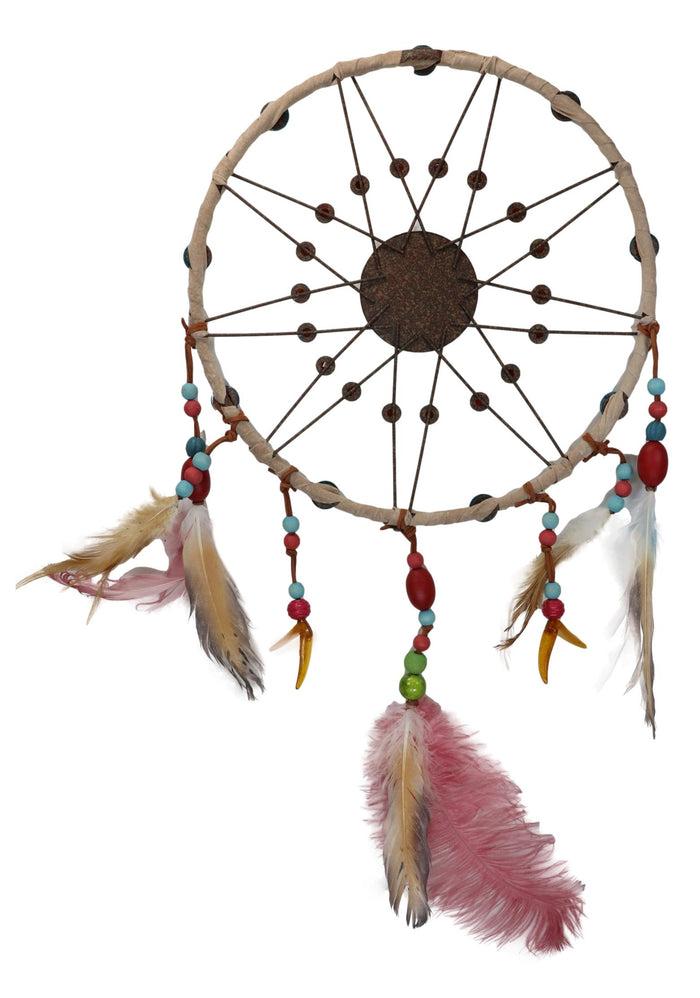 Ebros Gift Set Of 2 Southwestern Indian Boho Chic Moon Gray Wolf Feather Wall Dreamcatchers