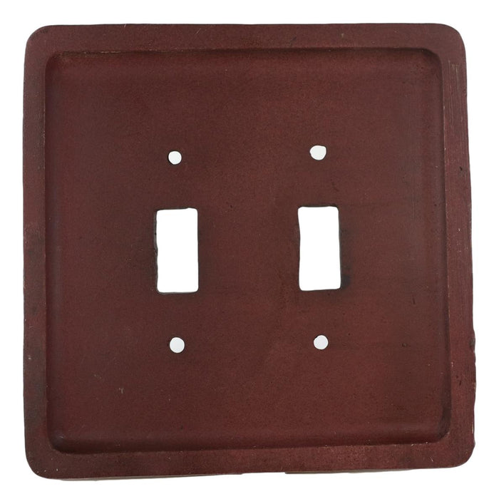 Ebros Gift Set Of 2 Western Horseshoe And Colorful Horses Wall Double Toggle Switch Plates