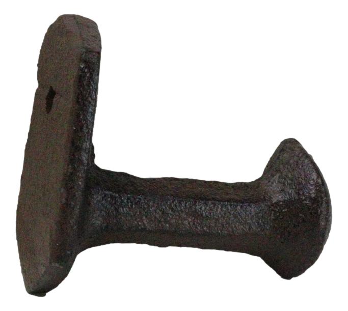 Ebros Gift Set Of 3 Cast Iron Rustic Western Rugged Railroad Nail Spike Wall Hanger Hooks