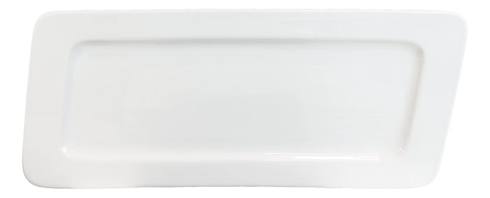 Ebros Gift Set Of 3 Contemporary Rhomboid White Porcelain Serving Platter Plate Dish 15"L