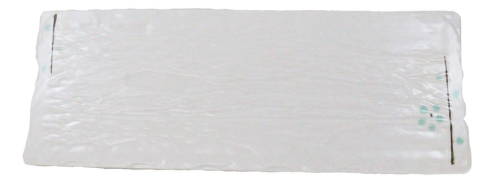 Ebros Gift Set Of 4 Modern Yukino Hana Snowflakes Melamine Large Serving Platters 16" Long
