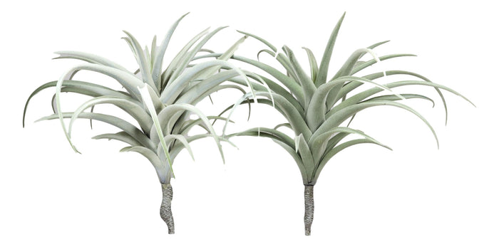 Ebros Gift Set Of 4 Realistic Large Artificial Air Plant Succulents Stem Green Botanica 17"