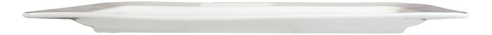 Ebros Gift Set Of 5 Contemporary Rhomboid White Porcelain Serving Platter Plate Dish 15"L