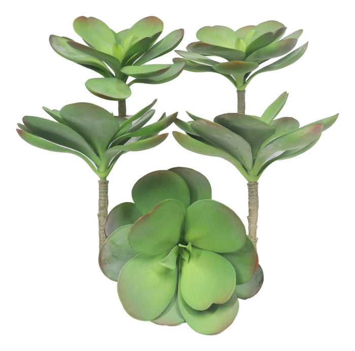 ebros gift Set of 5 Realistic Artificial Faux Botanica Paddle Plants Fern Grass Succulents