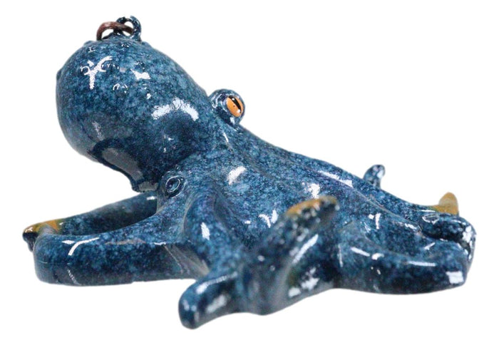 Ebros Gift Set Of 6 Blue Giant Sea Octopus Ocean Marine Wall Hanging Decor Tree Ornaments