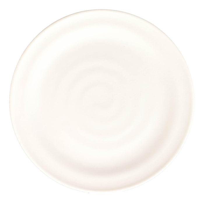 Ebros Gift Set Of 6 Modern Irregular Matte White Melamine Small Appetizer Dessert Plates