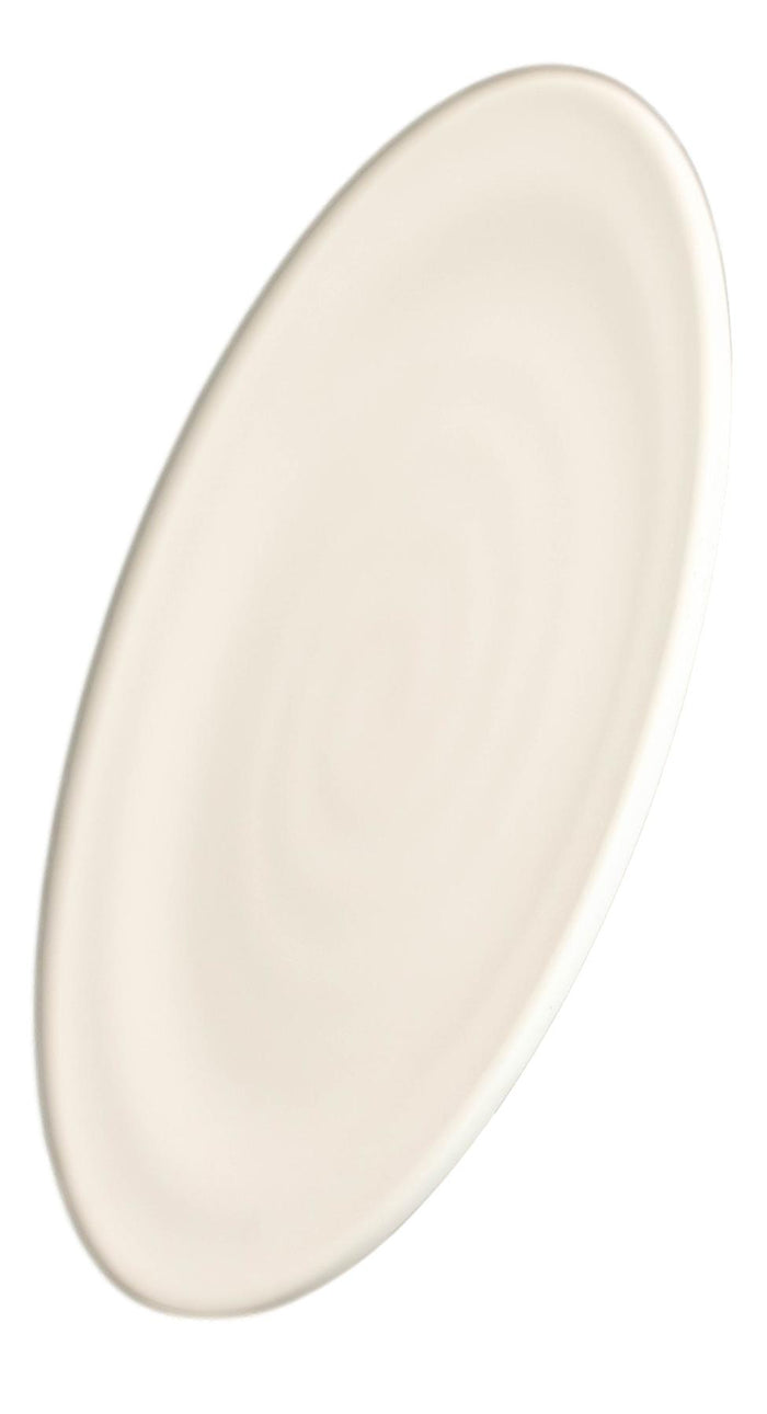 Ebros Gift Set Of 6 Modern Irregular Matte White Melamine Small Appetizer Dessert Plates