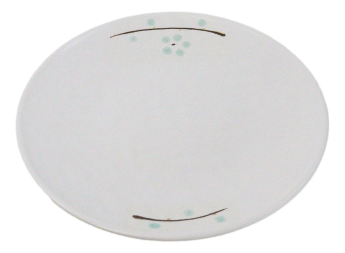 Ebros Gift Set Of 6 Modern Yukino Hana Snowflakes Melamine Round Entree Dinner Plates 9"D