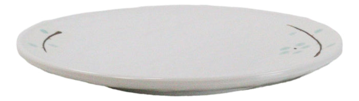 Ebros Gift Set Of 6 Modern Yukino Hana Snowflakes Melamine Round Entree Dinner Plates 9"D