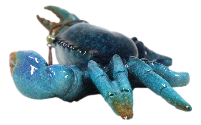 Ebros Gift Set Of 6 Nautical Blue Beach Crabs Ocean Marine Wall Hanger Decor Tree Ornaments