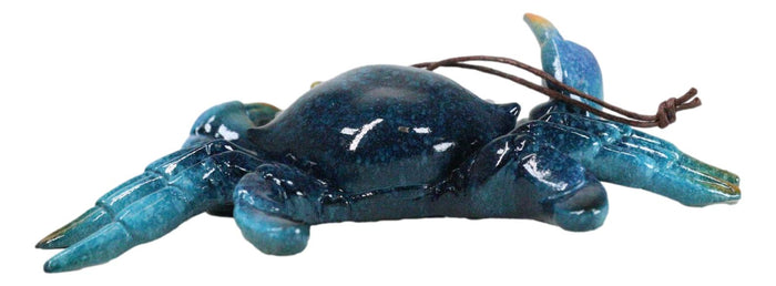 Ebros Gift Set Of 6 Nautical Blue Beach Crabs Ocean Marine Wall Hanger Decor Tree Ornaments