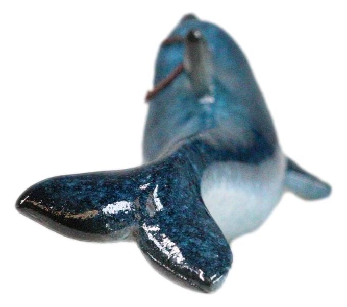 Ebros Gift Set Of 6 Nautical Blue Dolphins Ocean Marine Wall Hanging Decor Tree Ornaments