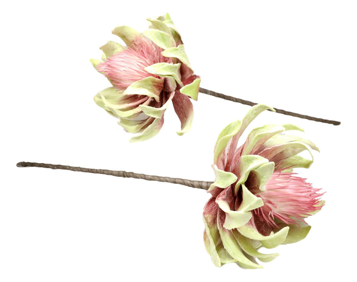 ebros gift Set of 6 Realistic Artificial Botanica Flowers Faux Plants Fern Grass Leaf Stems