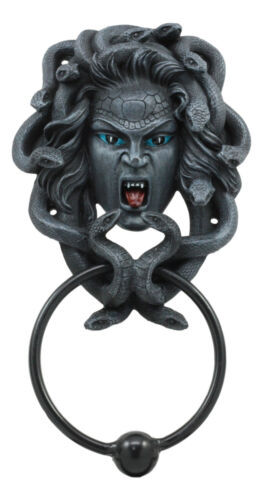 ebros gift Severed Head Of Medusa Door Knocker Figurine Greek Goddess Gorgonic Sister