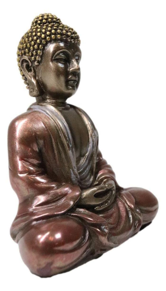 Ebros Gift Shakyamuni Buddha Meditating Small Statue Amitabha Decor Small 3" Height