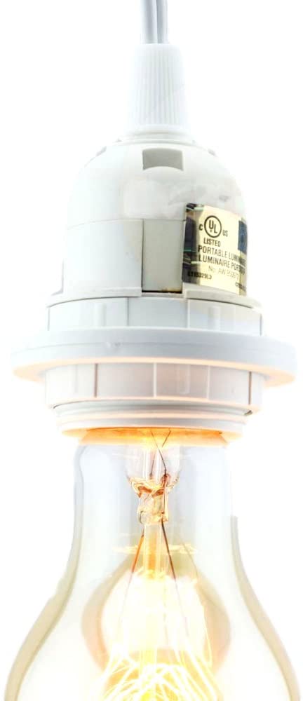 Ebros Gift Single Socket E26 Bulb 15ft Hanging Cord Cable For Lantern & Lightings